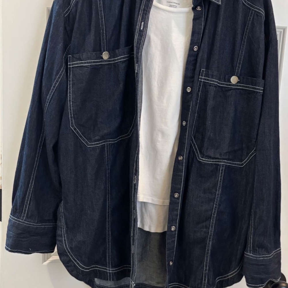 Woman’s Denim shacket - Dark Blue